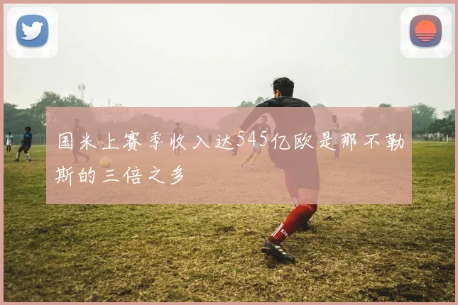 国米上赛季收入达545亿欧是那不勒斯的三倍之多
